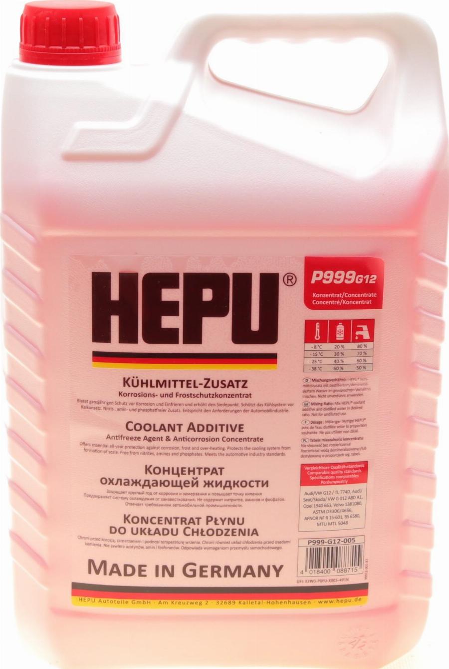 Hepu P999-G12-005 - Antifreeze autospares.lv