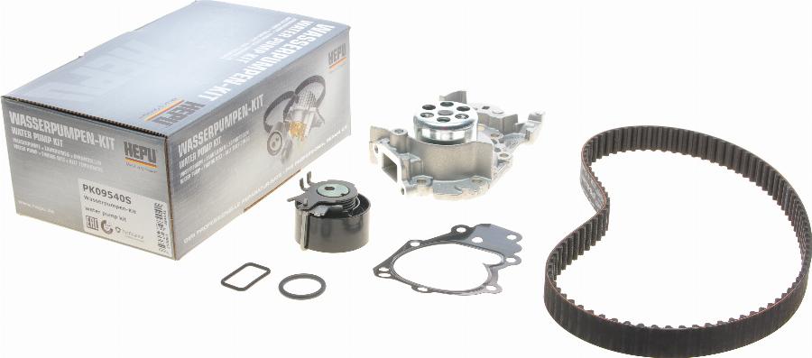 Hepu PK09540S - Water Pump & Timing Belt Set autospares.lv