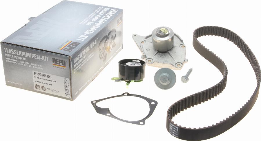 Hepu PK09580 - Water Pump & Timing Belt Set autospares.lv