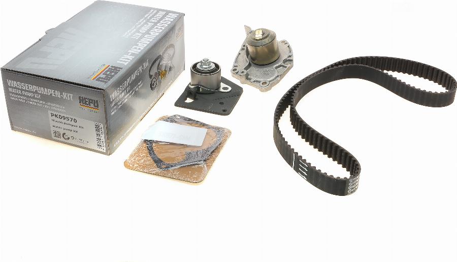 Hepu PK09570 - Water Pump & Timing Belt Set autospares.lv