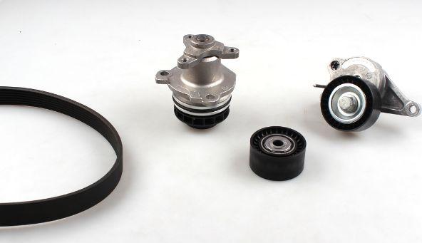 Hepu PK09640 - Water Pump + V-Ribbed Belt Set autospares.lv