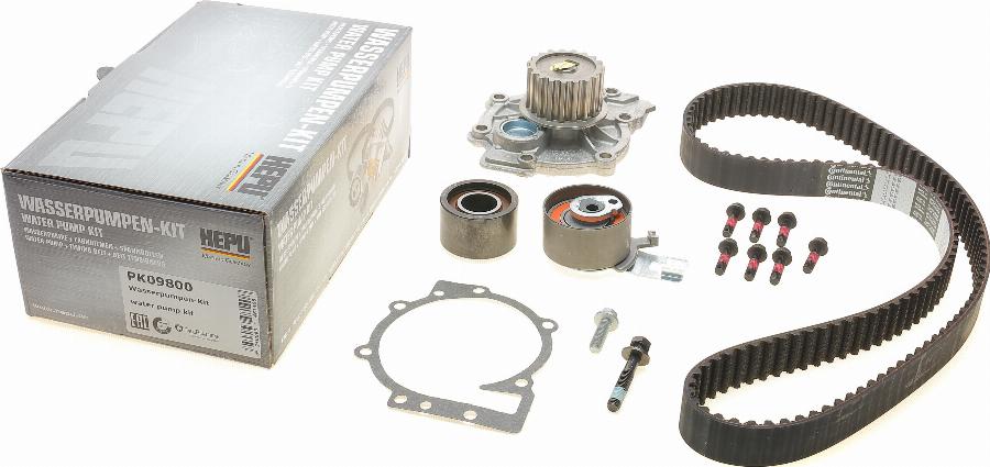 Hepu PK09800 - Water Pump & Timing Belt Set autospares.lv