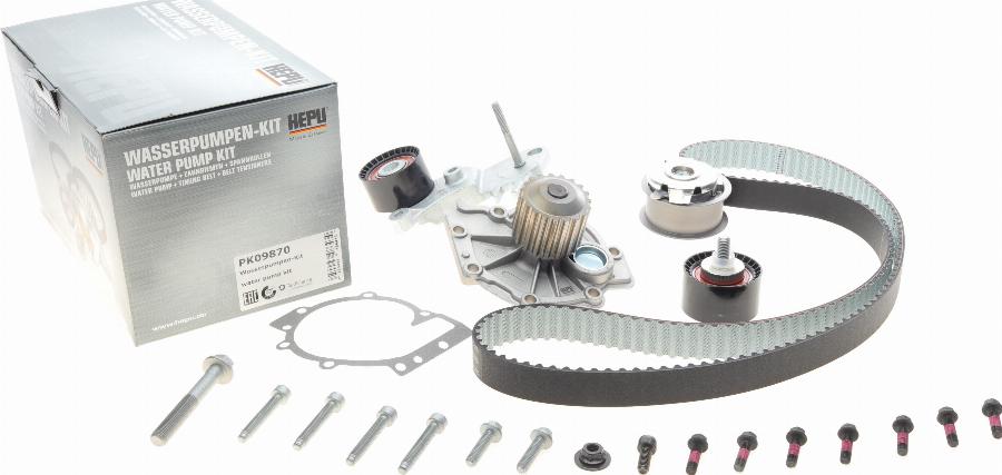 Hepu PK09870 - Water Pump & Timing Belt Set autospares.lv