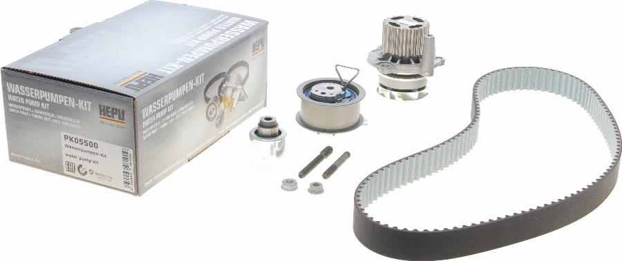 Hepu PK05500 - Water Pump & Timing Belt Set autospares.lv