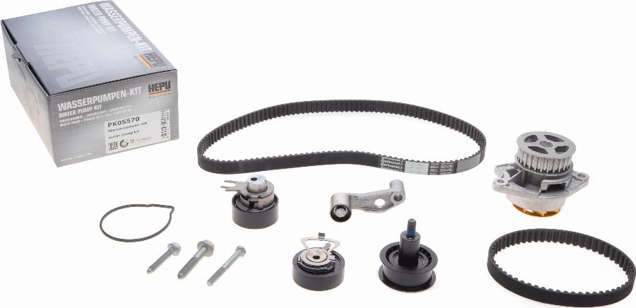 Hepu PK05570 - Water Pump & Timing Belt Set autospares.lv