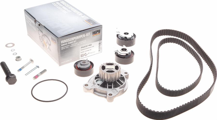 Hepu PK05740 - Water Pump & Timing Belt Set autospares.lv