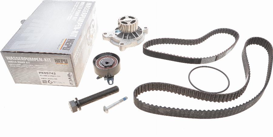 Hepu PK05742 - Water Pump & Timing Belt Set autospares.lv