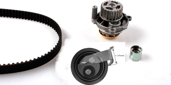 Hepu PK05727 - Water Pump & Timing Belt Set autospares.lv