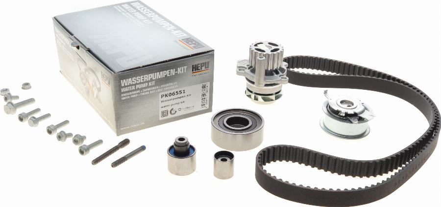 Hepu PK06551 - Water Pump & Timing Belt Set autospares.lv