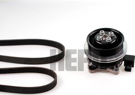 Hepu PK06510 - Water Pump + V-Ribbed Belt Set autospares.lv