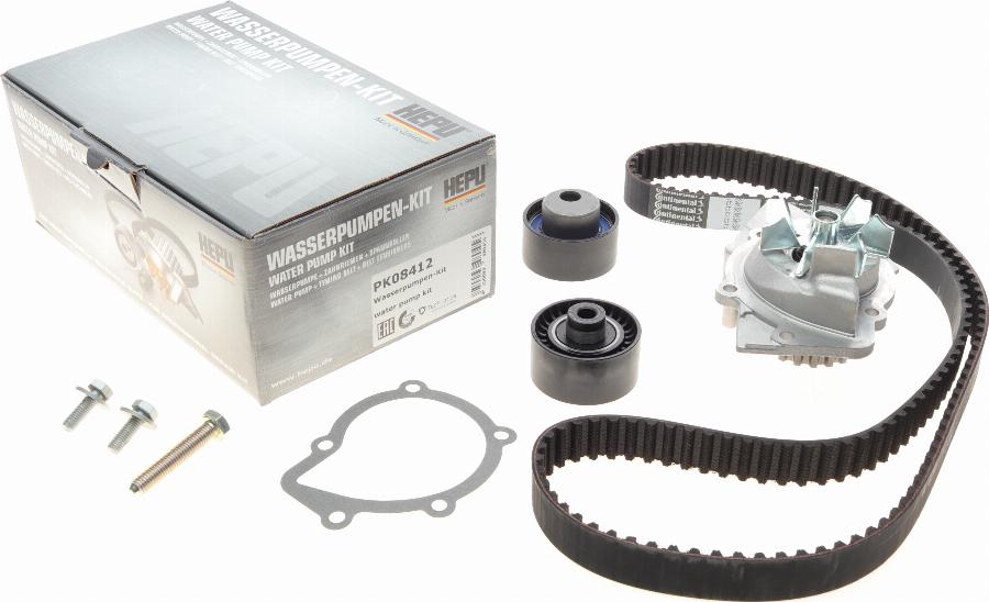 Hepu PK08412 - Water Pump & Timing Belt Set autospares.lv