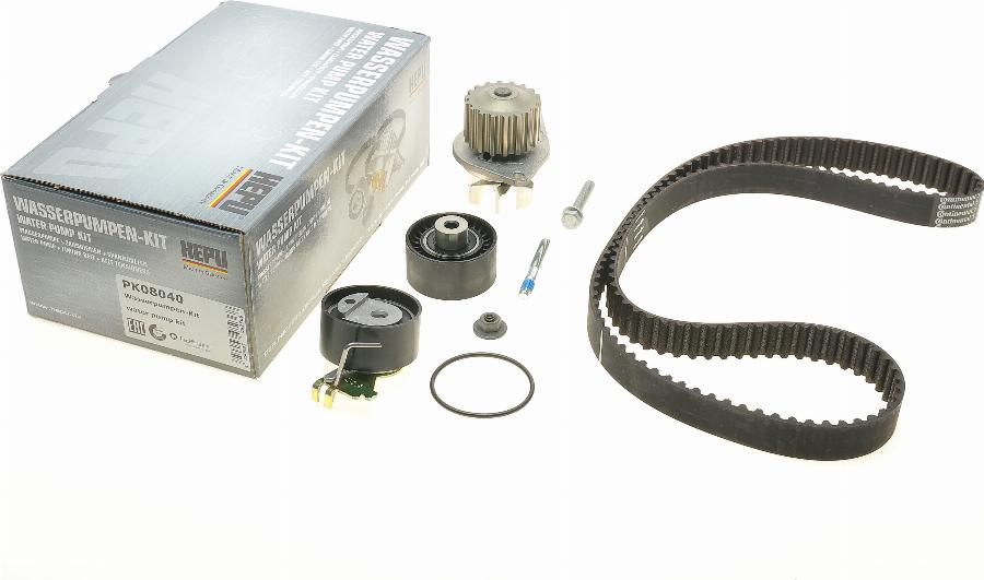 Hepu PK08040 - Water Pump & Timing Belt Set autospares.lv