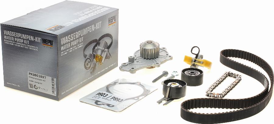 Hepu PK08030XT - Water Pump & Timing Belt Set autospares.lv