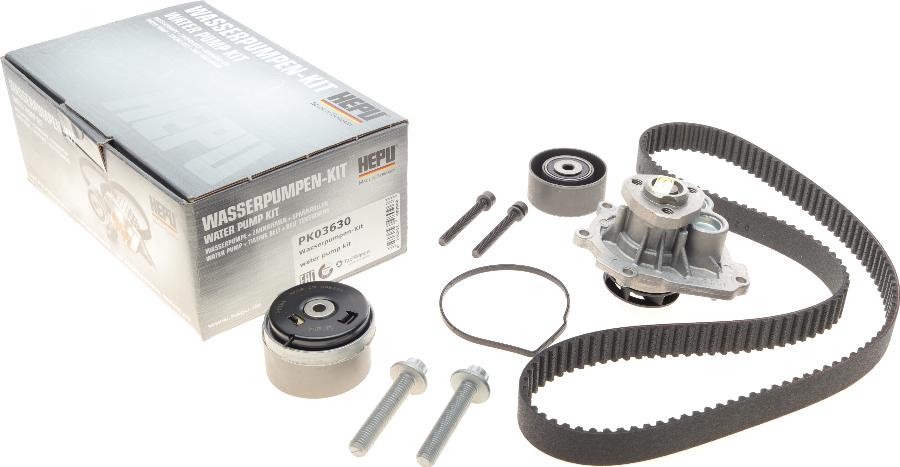 Hepu PK03630 - Water Pump & Timing Belt Set autospares.lv