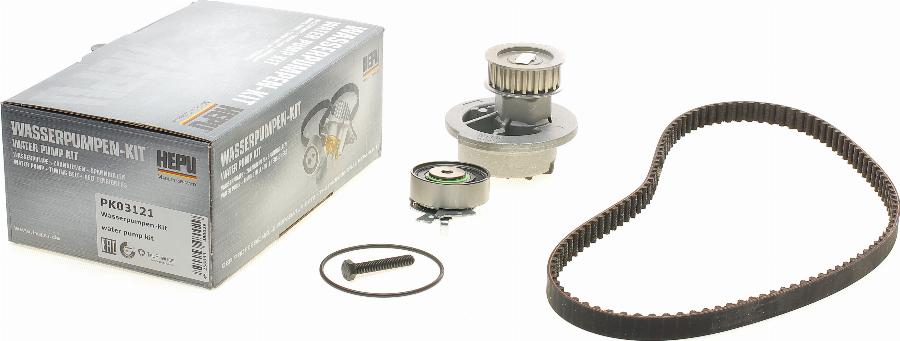 Hepu PK03121 - Water Pump & Timing Belt Set autospares.lv