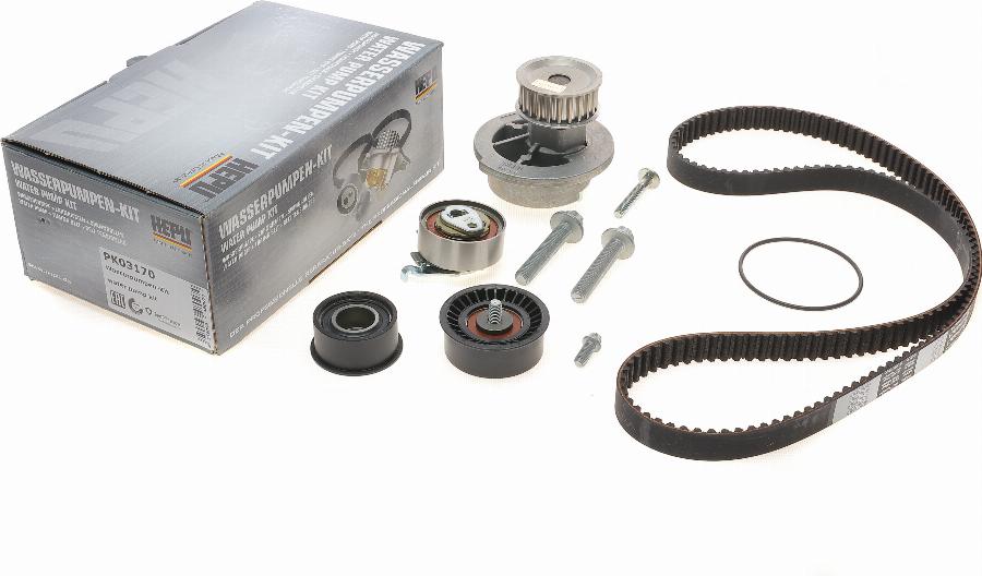 Hepu PK03170 - Water Pump & Timing Belt Set autospares.lv