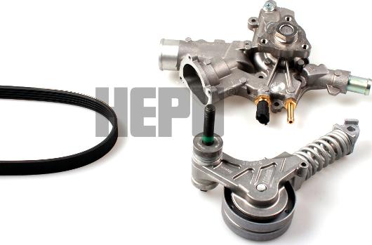 Hepu PK03341 - Water Pump + V-Ribbed Belt Set autospares.lv