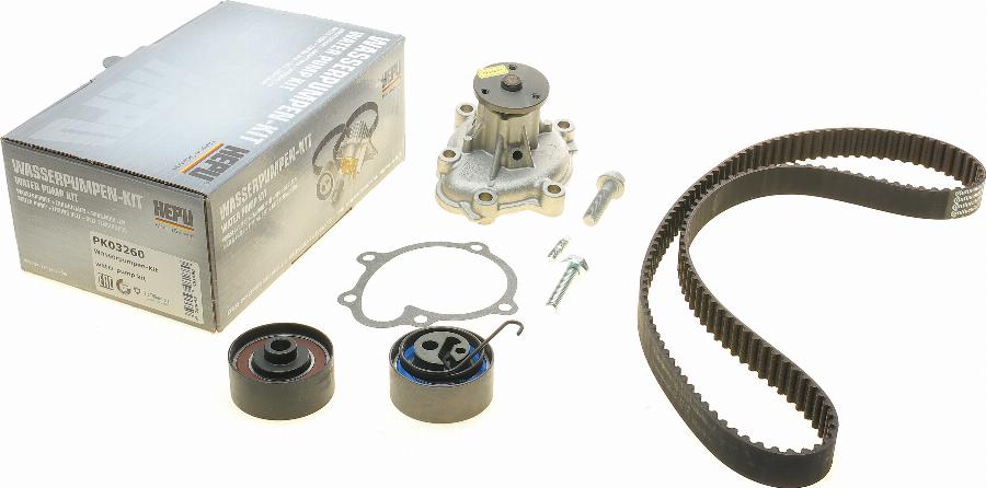 Hepu PK03260 - Water Pump & Timing Belt Set autospares.lv