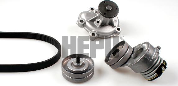Hepu PK03263 - Water Pump + V-Ribbed Belt Set autospares.lv