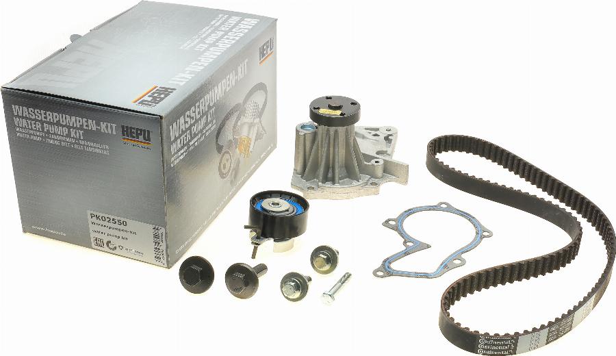 Hepu PK02550 - Water Pump & Timing Belt Set autospares.lv