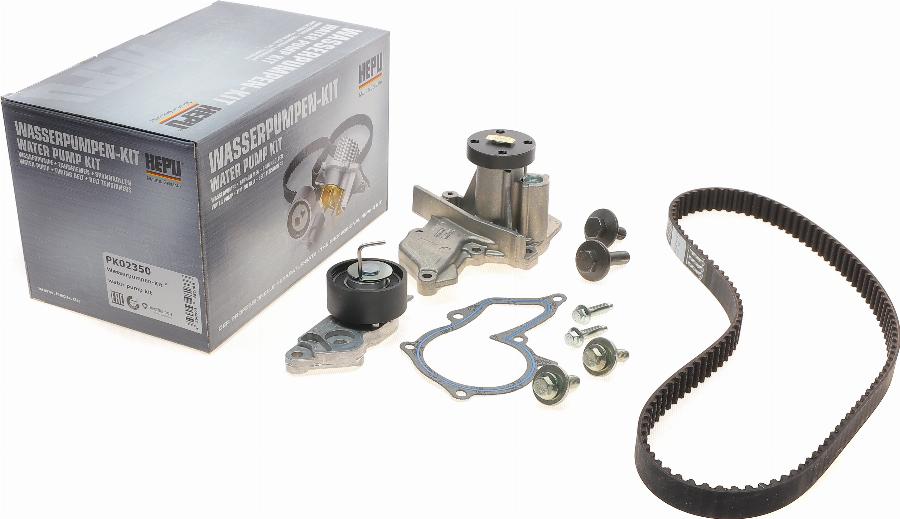 Hepu PK02350 - Water Pump & Timing Belt Set autospares.lv