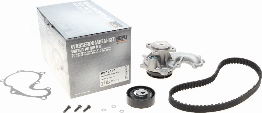 Hepu PK02370 - Water Pump & Timing Belt Set autospares.lv