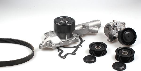 Hepu PK15310 - Water Pump + V-Ribbed Belt Set autospares.lv