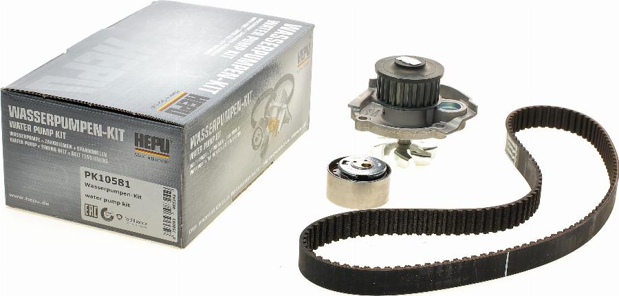 Hepu PK10581 - Water Pump & Timing Belt Set autospares.lv