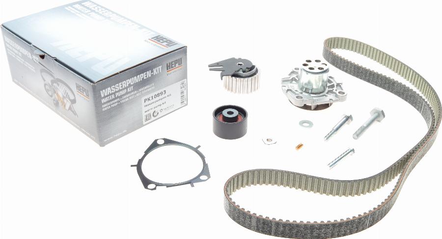 Hepu PK10893 - Water Pump & Timing Belt Set autospares.lv