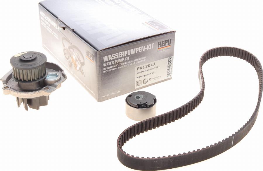 Hepu PK12011 - Water Pump & Timing Belt Set autospares.lv