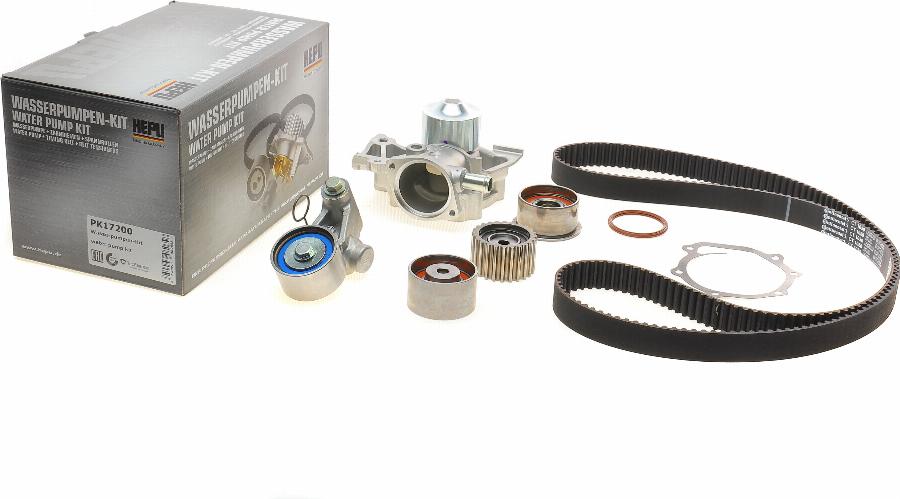 Hepu PK17200 - Water Pump & Timing Belt Set autospares.lv