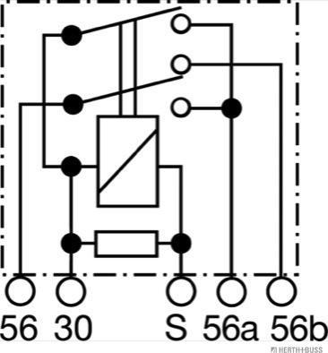 Herth+Buss Elparts 75899210 - Relay, low beam autospares.lv