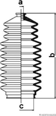 Herth+Buss Jakoparts J4101002 - Bellow Set, steering autospares.lv