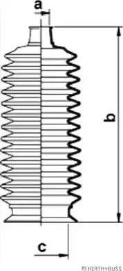 Herth+Buss Jakoparts J4102015 - Bellow Set, steering autospares.lv