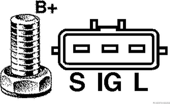 Herth+Buss Jakoparts J5112095 - Alternator autospares.lv