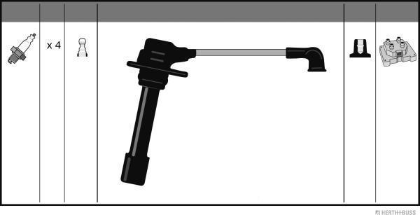 Herth+Buss Jakoparts J5383042 - Ignition Cable Kit autospares.lv