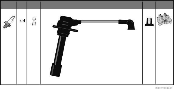 Herth+Buss Jakoparts J5383030 - Ignition Cable Kit autospares.lv