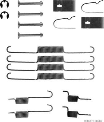 Herth+Buss Jakoparts J3563000 - Accessory Kit, brake shoes autospares.lv