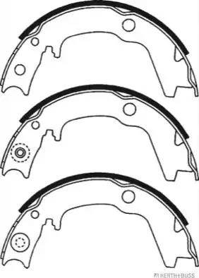 Herth+Buss Jakoparts J3505045 - Brake Shoe Set autospares.lv