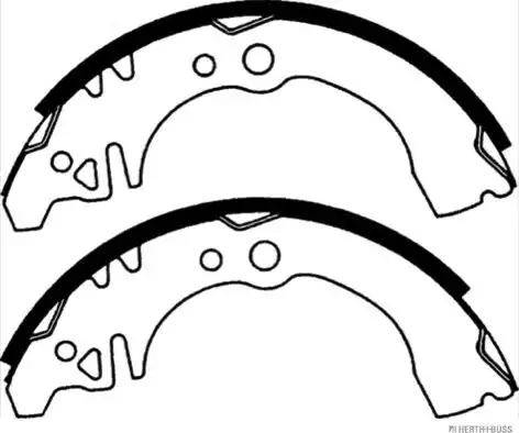 Herth+Buss Jakoparts J3506011 - Brake Shoe Set autospares.lv