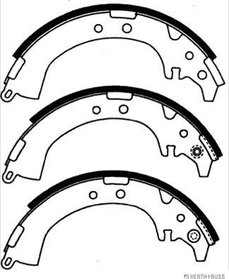 Herth+Buss Jakoparts J3506020 - Brake Shoe Set autospares.lv