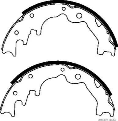 Herth+Buss Jakoparts J3503033 - Brake Shoe Set autospares.lv