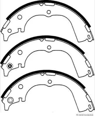 Herth+Buss Jakoparts J3502046 - Brake Shoe Set autospares.lv