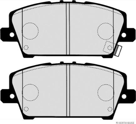 Herth+Buss Jakoparts J3604069 - Brake Pad Set, disc brake autospares.lv