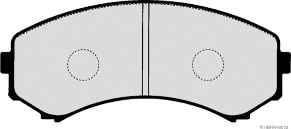 Herth+Buss Jakoparts J3605047 - Brake Pad Set, disc brake autospares.lv