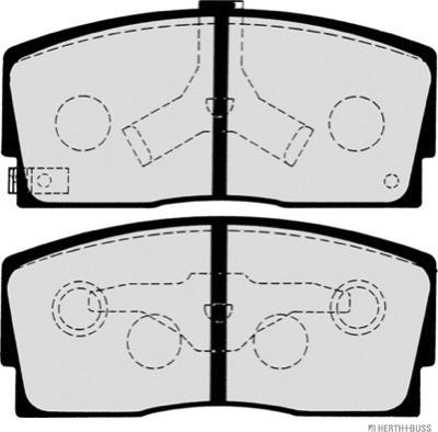 Herth+Buss Jakoparts J3606006 - Brake Pad Set, disc brake autospares.lv