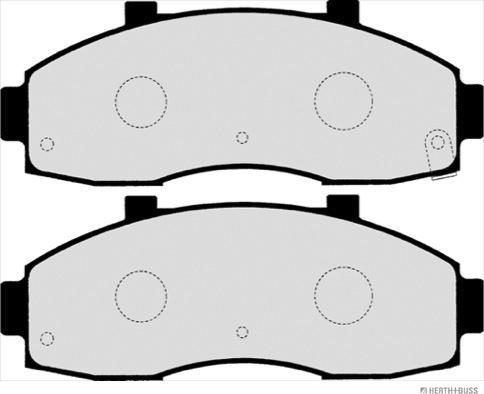 Herth+Buss Jakoparts J3600313 - Brake Pad Set, disc brake autospares.lv