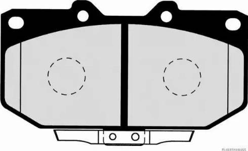 Herth+Buss Jakoparts J3601058 - Brake Pad Set, disc brake autospares.lv