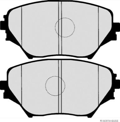 Herth+Buss Jakoparts J3602092 - Brake Pad Set, disc brake autospares.lv