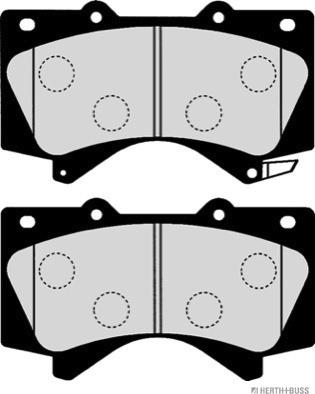 Herth+Buss Jakoparts J3602129 - Brake Pad Set, disc brake autospares.lv